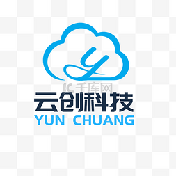 logo蓝色图片_公司LOGO云创科技