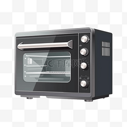 厨房盼望图片_卡通家用厨房电器烤箱