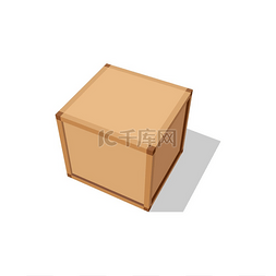 脐橙纸箱包装图片_封闭式交货包装隔离纸箱矢量运输