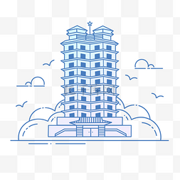 河南地标郑州二七纪念塔