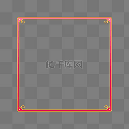 框简约方形图片_金色简约花纹浮雕边框