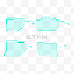 科技机械未来感对话框方框框体