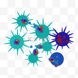 医学细胞图片_病毒细菌变异