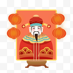 传统中国神仙图片_新年春节祭财神财神爷春节神仙人