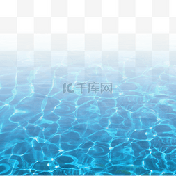 蓝色水面图片_水波粼粼水面波纹