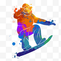 单板矢量图片_滑雪运动员竞赛比赛