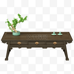 中式桌子图片_中式木质实木家具茶几