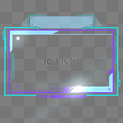 科幻图片框图片_科技边框标题框