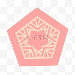 粉色羽毛球图片_粉色五角星手绘线条韩国传统边框