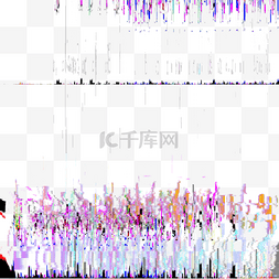 渐变故障图片_紫色线条故障渐变边框