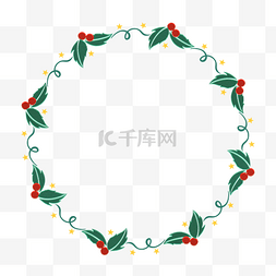 五角星分割图片_冬季冬天圣诞节剪纸风植物边框