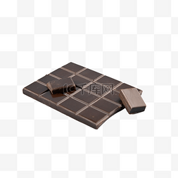 黑碎片图片_黑巧克力碎片甜点美食零食