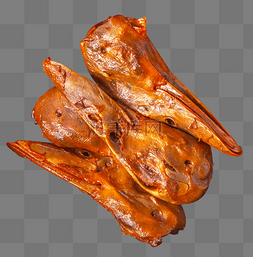 卤味猪皮图片_卤味鸭头食物