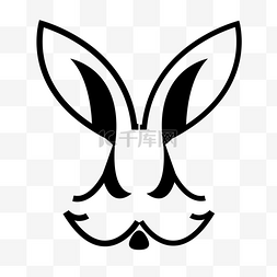 兔兔logo图片_兔年大吉兔子LOGO