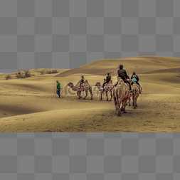 沙漠驼队骆驼