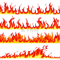 可燃气体报警器图片_无缝火焰火焰燃烧图案可燃线火焰