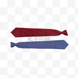 红色领带图片_红蓝色正装打结领带
