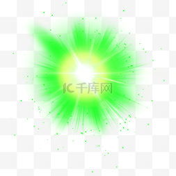 点点绿色图片_眩光绿色爆炸抽象光效