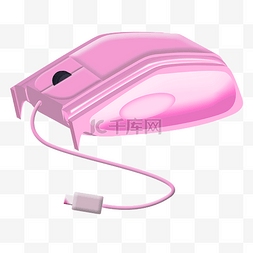 电竞设备机械粉色鼠标