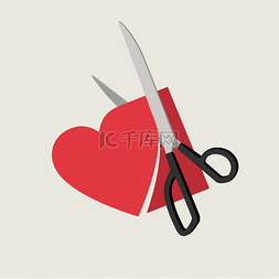 心的形状图片_用红纸剪出心形贺卡.. 用纸剪出心