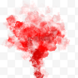 动态红图片_抽象烟雾边框渐变红烟雾