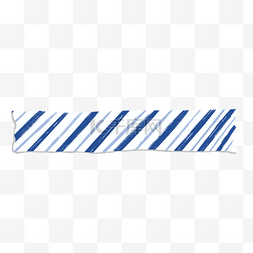 两条对称斜杠图片_蓝白交替斜杠卡通胶带贴纸