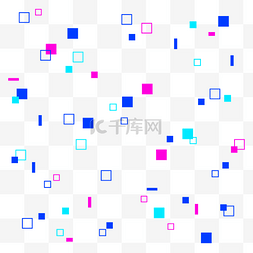 我字马赛克图片_科技感像素颗粒底纹