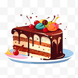卡通手绘生日蛋糕