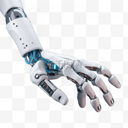 伸手去指图片_张开伸手的科幻感机械臂