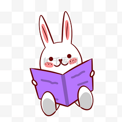 兔子看图片_看书兔子