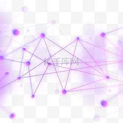 紫粉色抽象未来数据技术线条科技