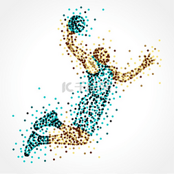 灌篮高手篮球图片_篮球运动主题矢量艺术。