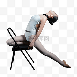舞蹈老师一个人在椅子上示范动作