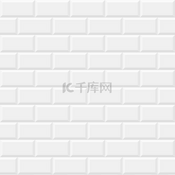 白色墙砖背景图片_地铁瓷砖无缝图案、白色厨房或浴