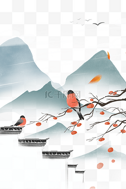 中国风大气简约图片_手绘中国风背景框
