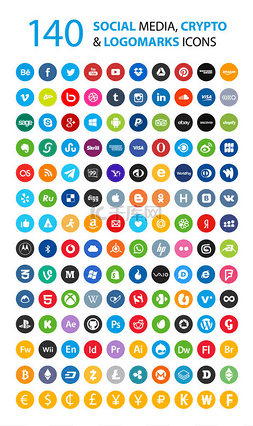 140社会, 货币, cryptocurrency 的图标