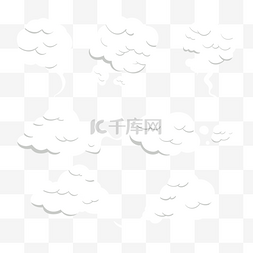 卡通蒸汽云组图