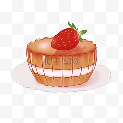 草莓果冻盘子剪贴画