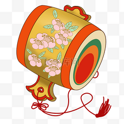 鼠年拱门对联图片_小锤子日本新年祭祀用品桃花图案