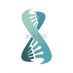 nda遗传图片_进化基因分离的染色体螺旋标志矢