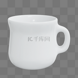 3DC4D立体白色咖啡杯