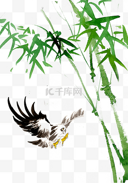 竹子与飞鹰