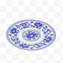 青花瓷菜盘盘子