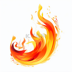 热烈火焰图片_火焰燃烧热烈温暖流体元素