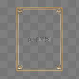 金色背景边框背景图片_中式金色边框文本框