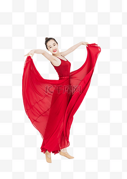 跳舞的舞者图片_提起裙摆跳舞的舞者