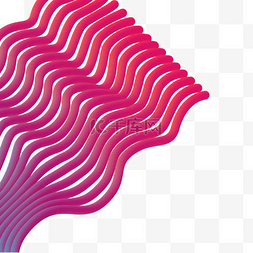波浪线条3d图片_红色堆叠线条抽象3d波浪