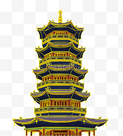 中国风建筑寺庙图片_中国风古风国潮风建筑高塔