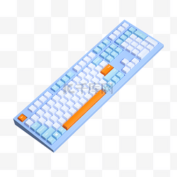 深蓝色键盘图片_3D立体高档电脑键盘硬件