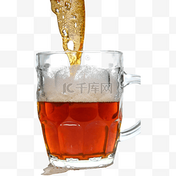 饮料酒水图片图片_棕色啤酒玻璃杯饮料